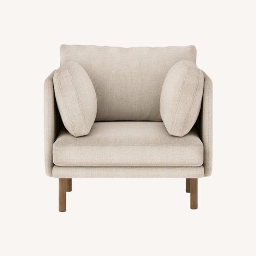 Used Burrow Field Transitional Armchair in Oatmeal for sale on AptDeco