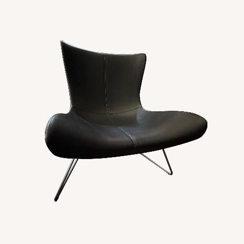 Used BoConcept Imola Black Leather Armchair for sale on AptDeco
