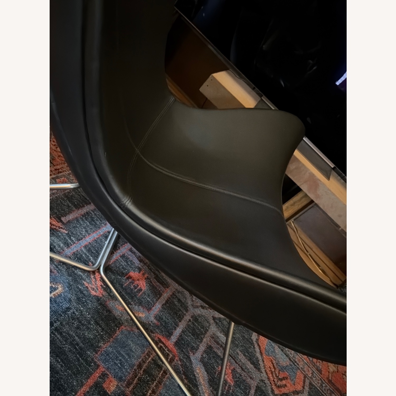 BoConcept Imola Black Leather Armchair - image-1