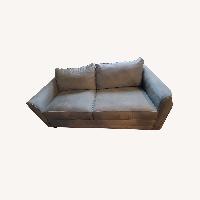 Vintage/Antique Microsuede Sleeper Sofa