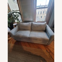 Vintage/Antique Microsuede Sleeper Sofa