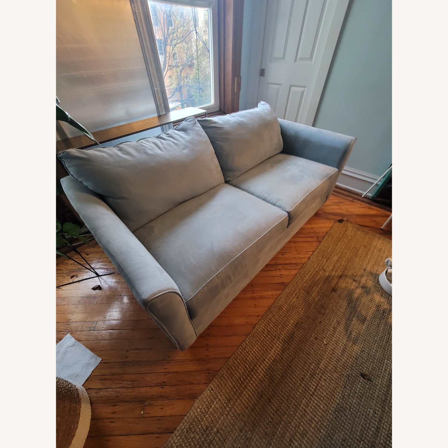 Vintage/Antique Microsuede Sleeper Sofa - image-3