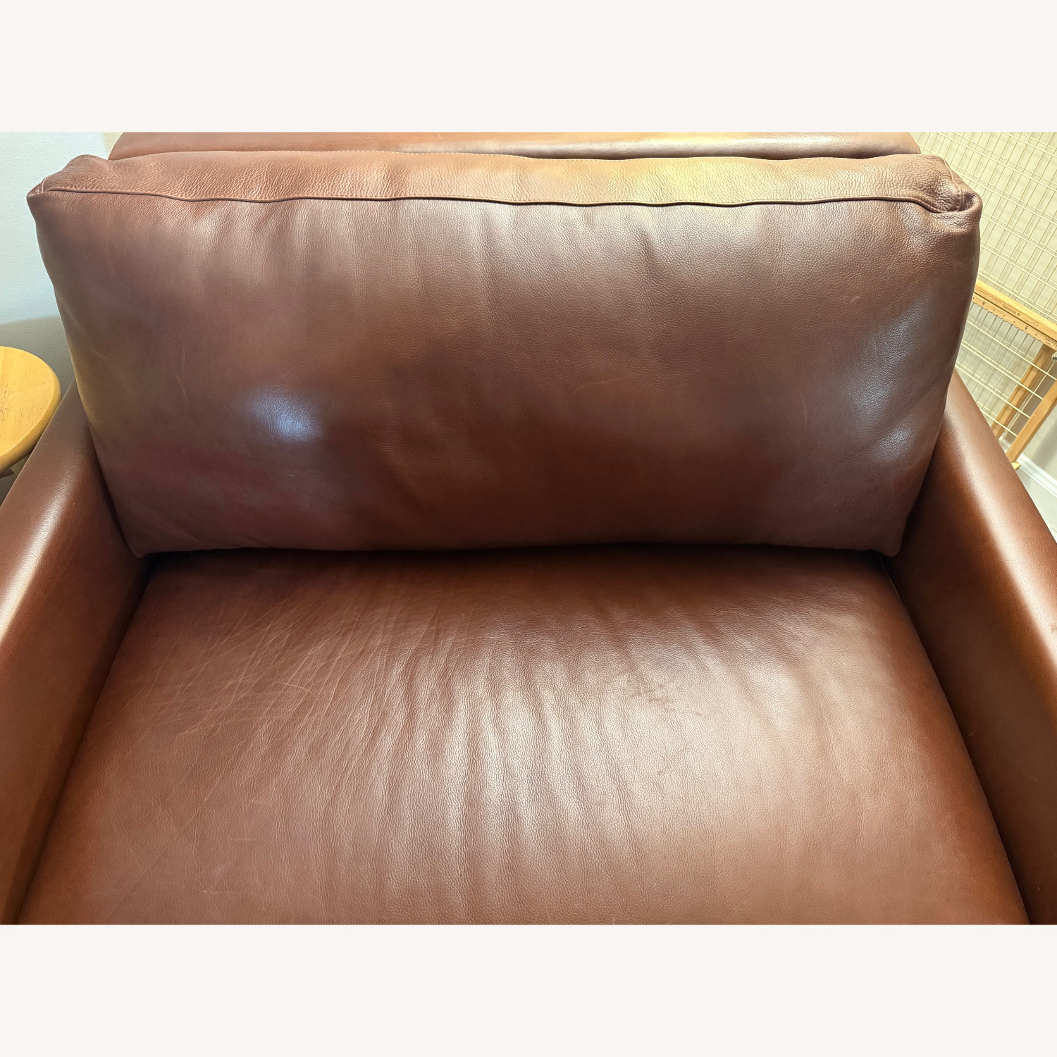Jensen-Lewis Dark Brown Leather Chair and a Half - image-2