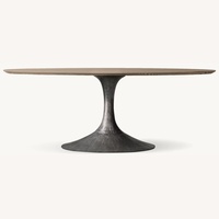 Restoration Hardware 96” Aero Oval Dining Table