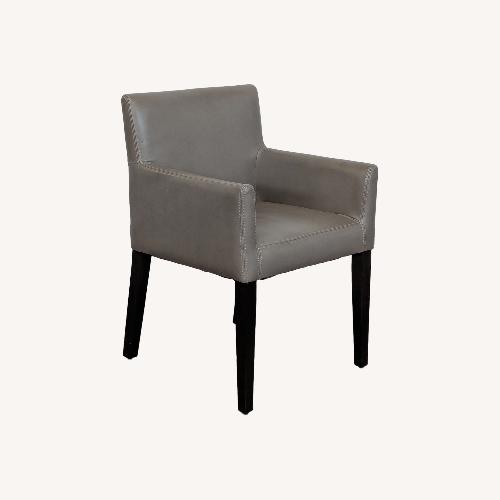 Used West Elm Leather Dining Chairs Set of Six  for sale on AptDeco