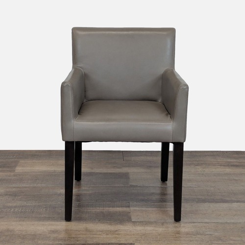Used West Elm Leather Dining Chairs Set of Six  for sale on AptDeco