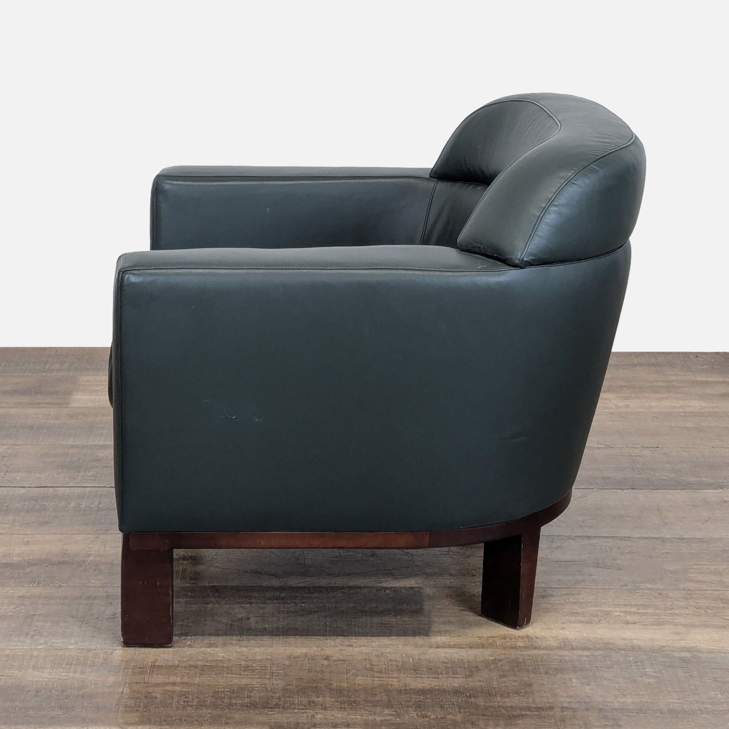 Bernhardt Transitional Leather Club Chair - image-7
