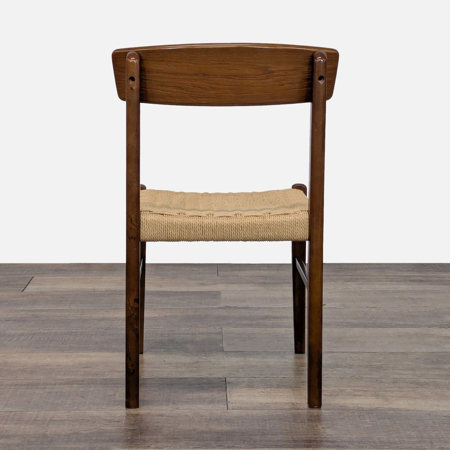 Wood Dining Chair with Woven Seat	 - image-3
