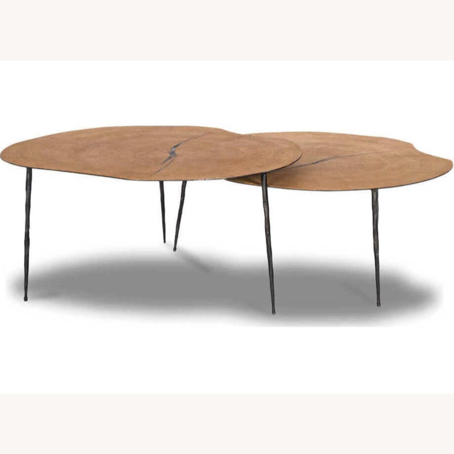 Mobital Oakley Round Wood Reclaimed Coffee Table - image-2