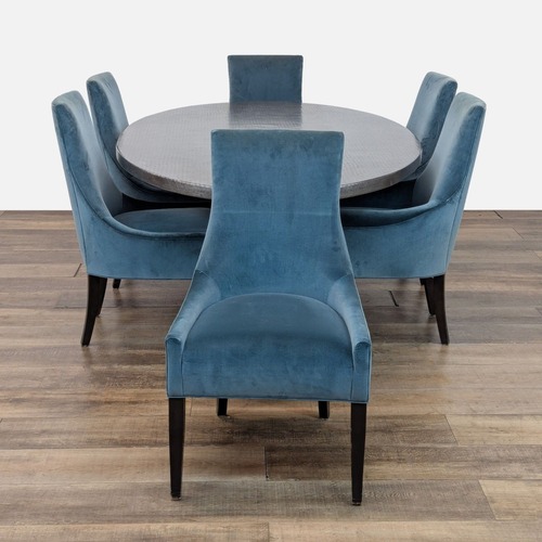 Used Kravet Furniture 7-Piece Oval Dining Set  for sale on AptDeco
