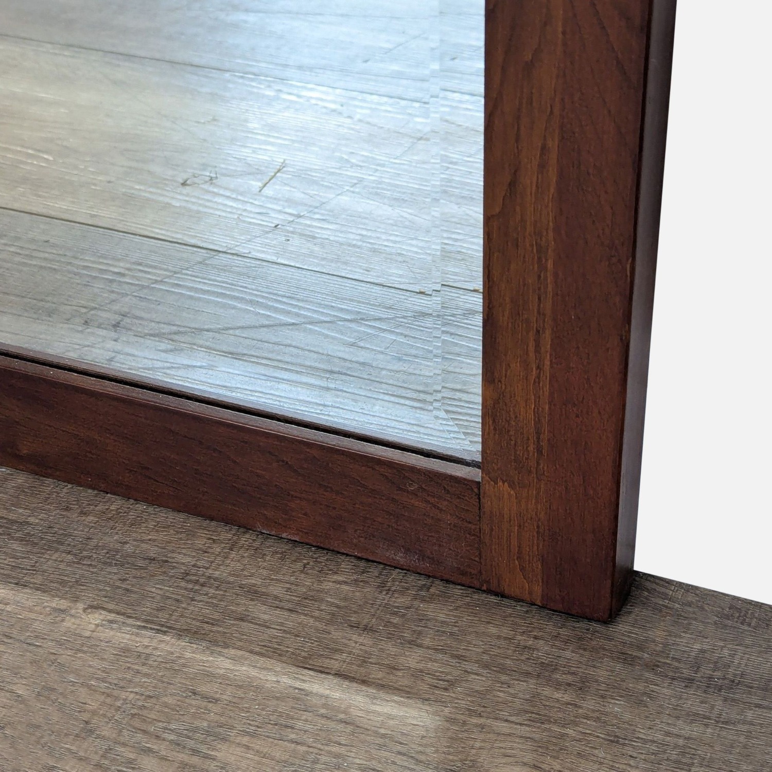 Ethan Allen Beveled Cherry Mirror - image-3