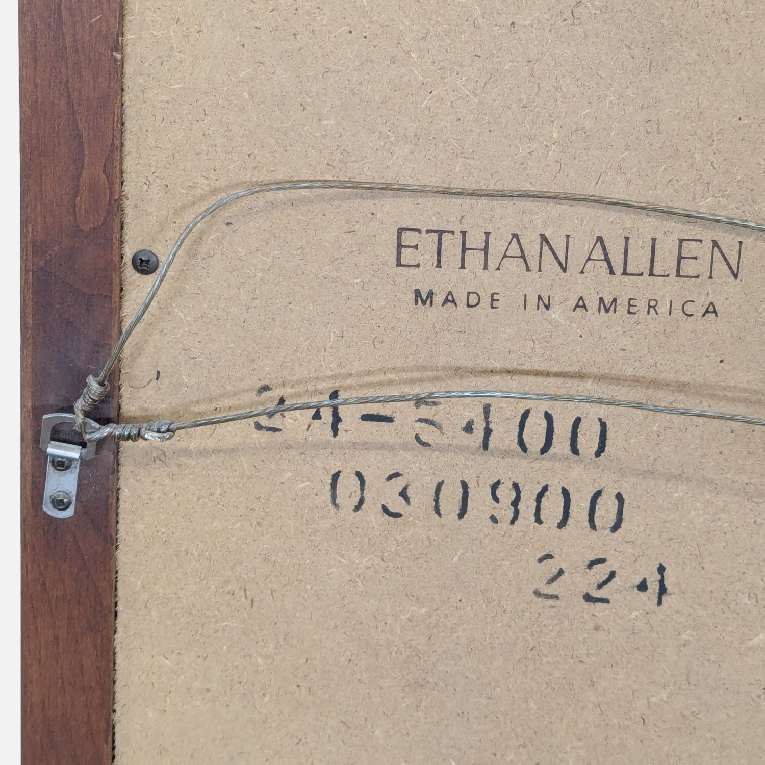 Ethan Allen Beveled Cherry Mirror - image-5