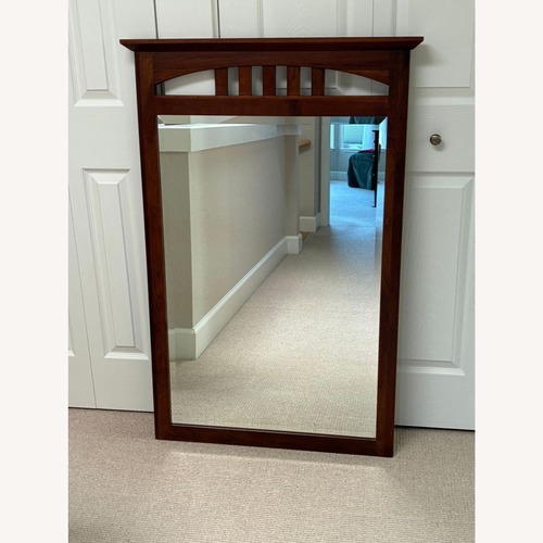 Used Ethan Allen Beveled Cherry Mirror for sale on AptDeco