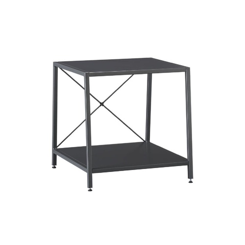 Used CB2 Harvey Charcoal Metal SideTables Set for 2 for sale on AptDeco
