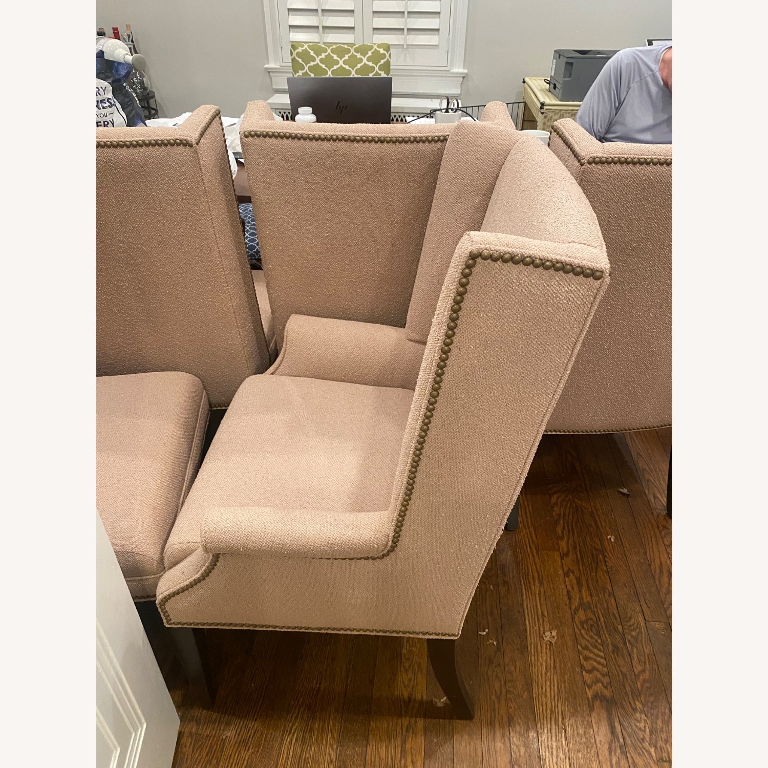 Ethan Allen Yves Pink Dining Chairs - image-9