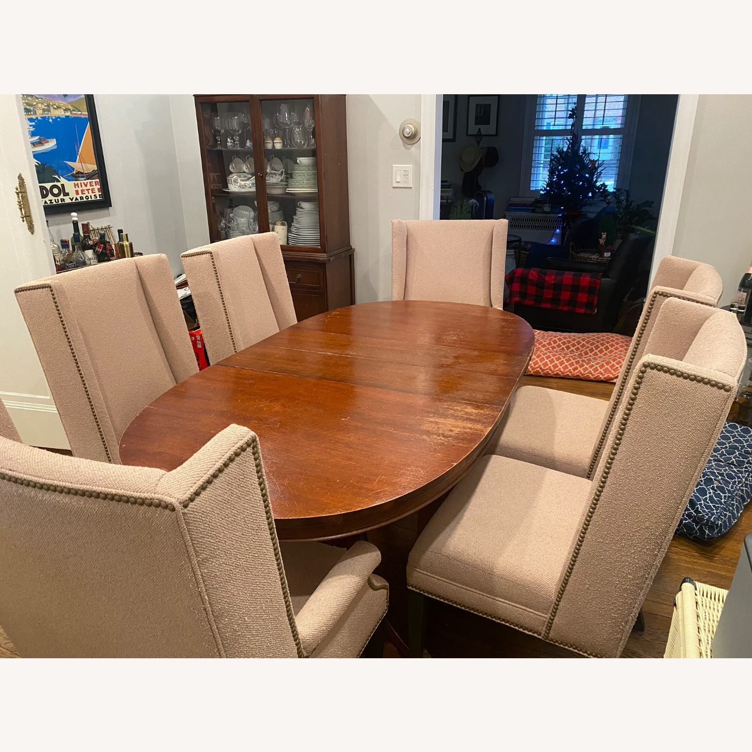 Ethan Allen Yves Pink Dining Chairs - image-10