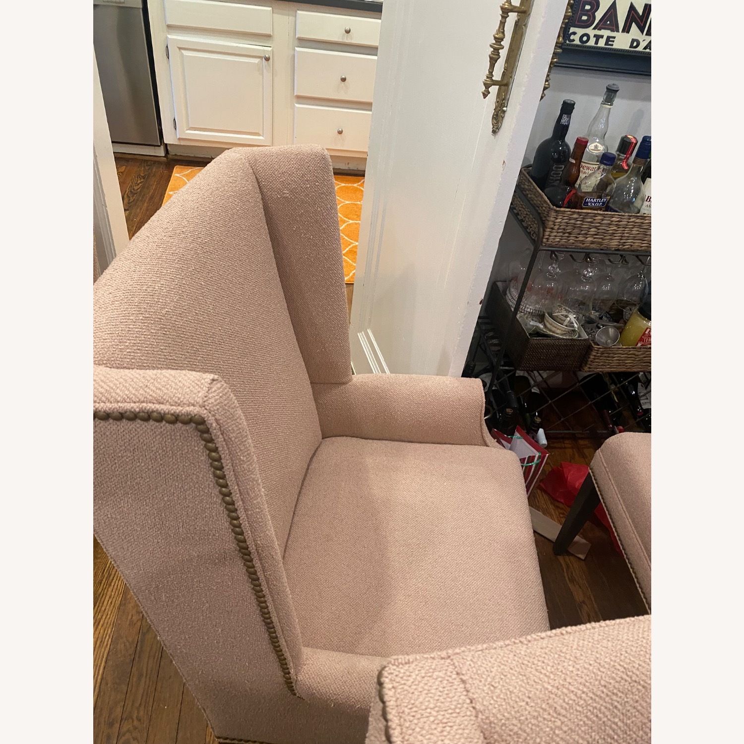 Ethan Allen Yves Pink Dining Chairs - image-7