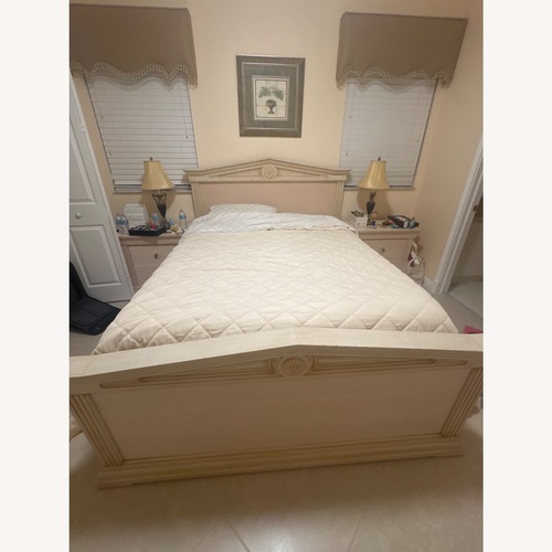 Used Vintage/Antique Natural Wood Headboard for sale on AptDeco