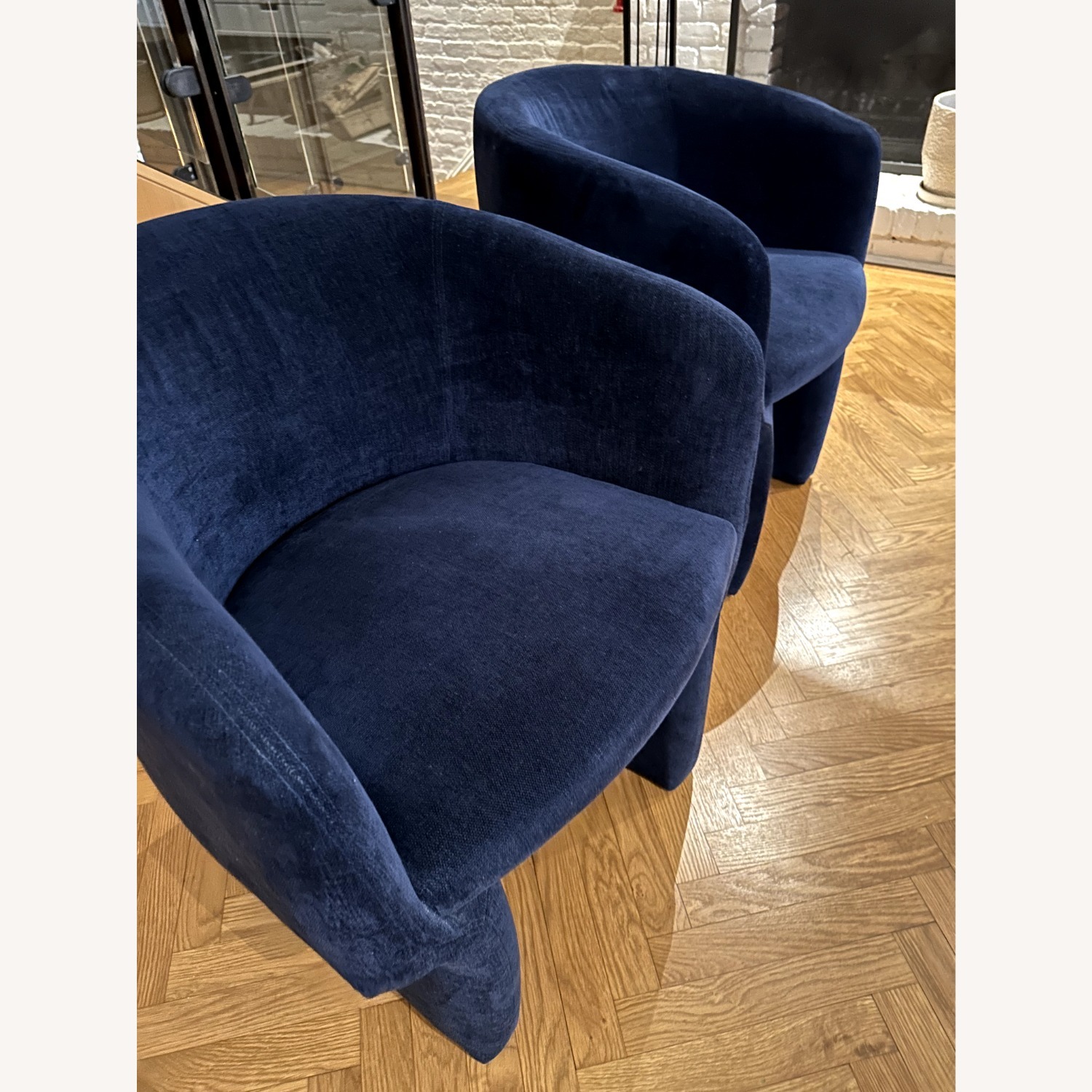 Lulu & Georgia Rue Blue Fabric Accent Chairs - image-3