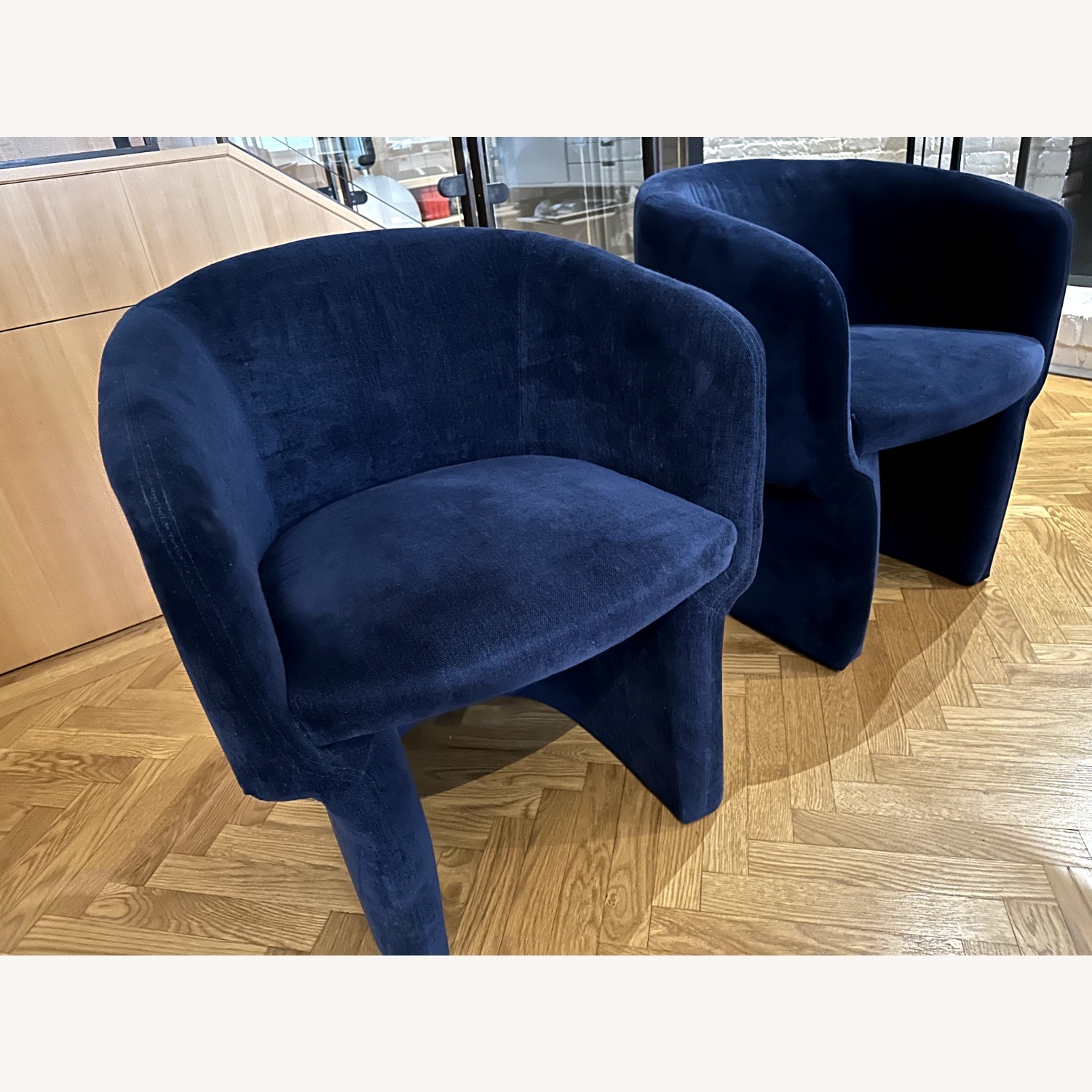 Lulu & Georgia Rue Blue Fabric Accent Chairs - image-2