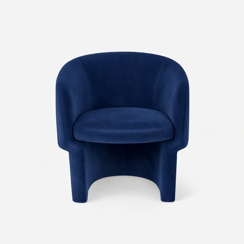 Used Lulu & Georgia Rue Blue Fabric Accent Chairs for sale on AptDeco