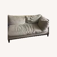 West Elm Verona Silver Chaise 