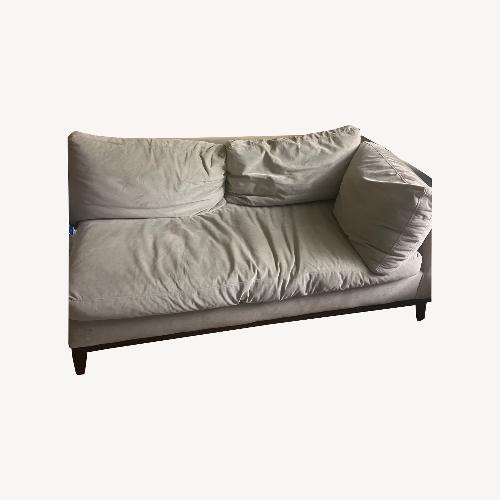 Used West Elm Verona Silver Chaise  for sale on AptDeco