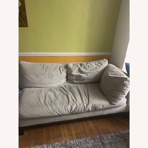 Used West Elm Verona Silver Chaise  for sale on AptDeco