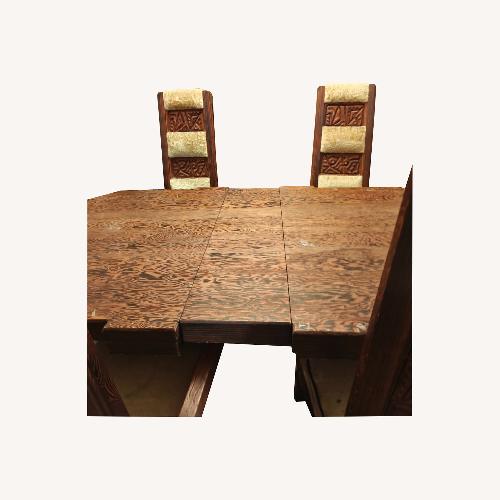 Used Vintage/Antique Dark Brown Wood Dining Sets for sale on AptDeco