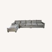 Bernhardt Light Gray Sectional Sofa