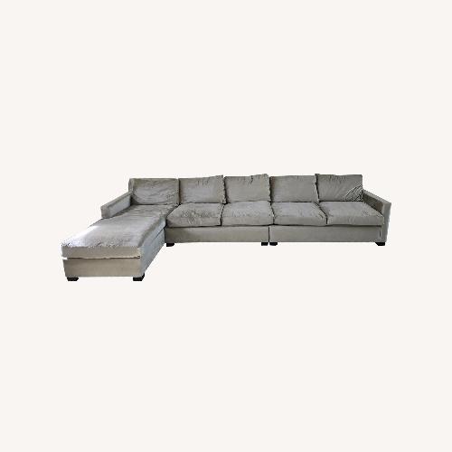Used Bernhardt Light Gray Sectional Sofa for sale on AptDeco