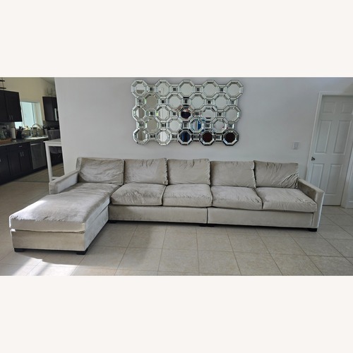 Used Bernhardt Light Gray Sectional Sofa for sale on AptDeco