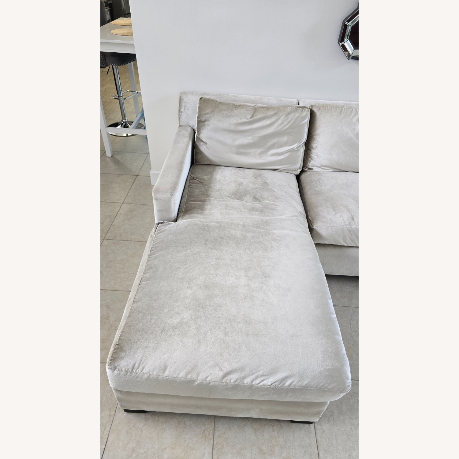 Bernhardt Light Gray Sectional Sofa - image-9