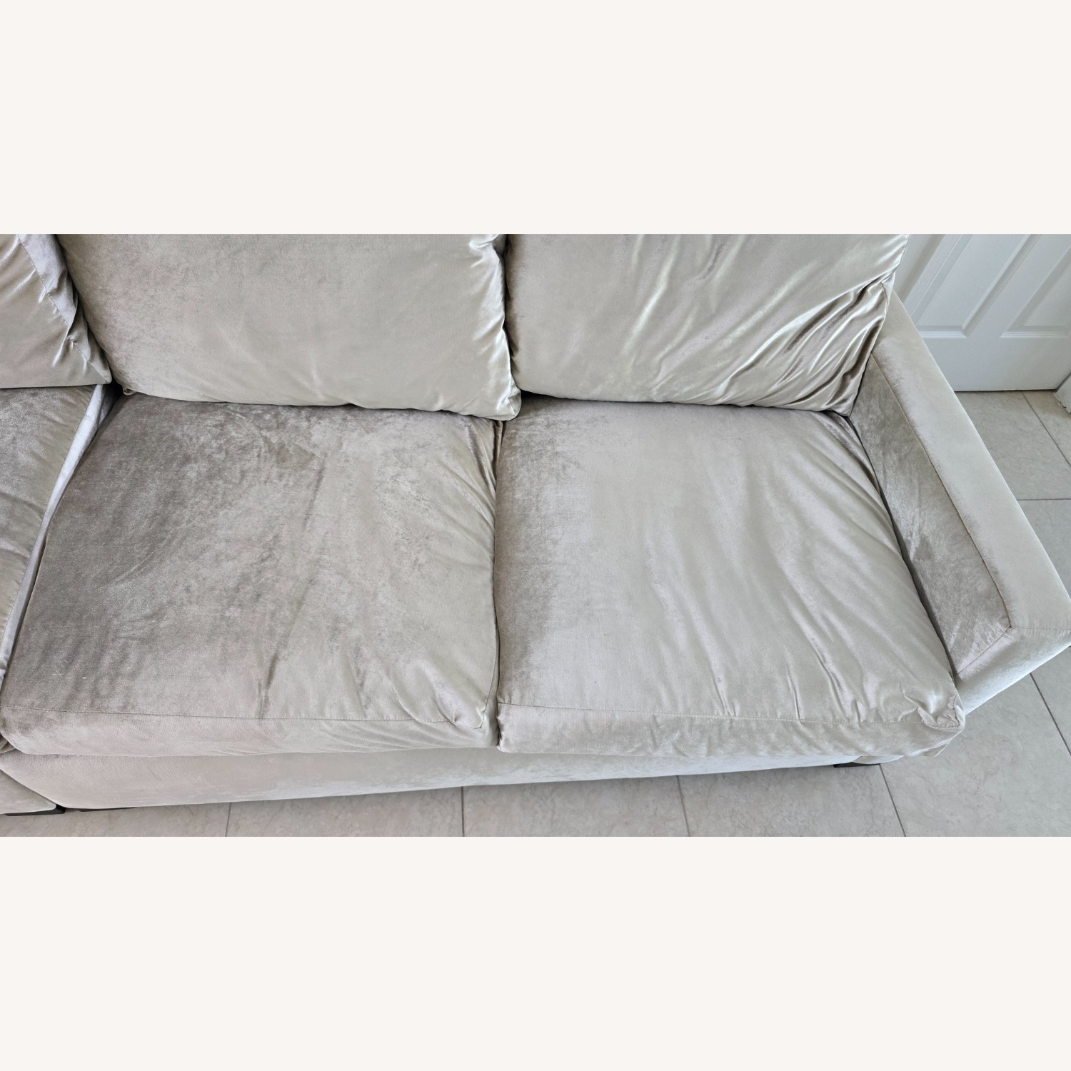 Bernhardt Light Gray Sectional Sofa - image-4