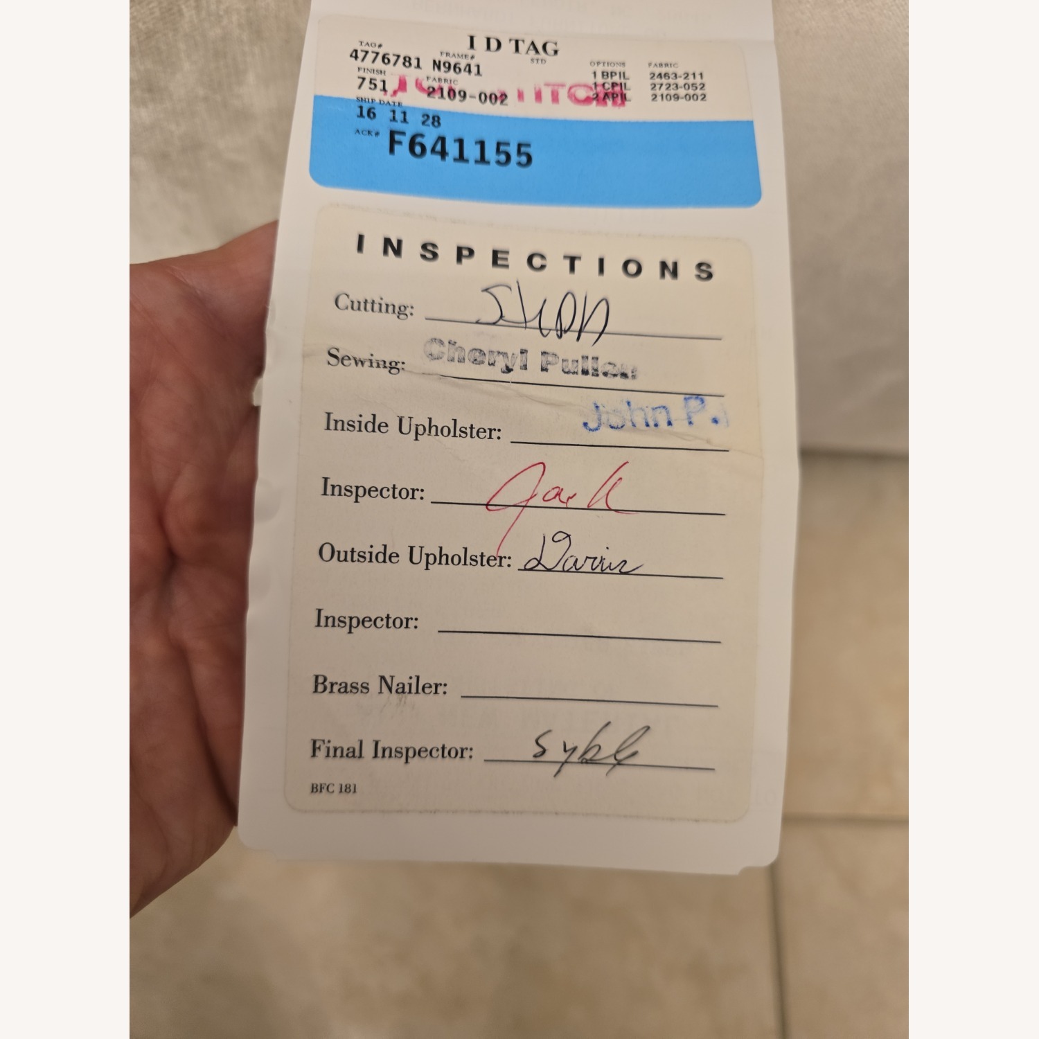 Bernhardt Light Gray Sectional Sofa - image-8