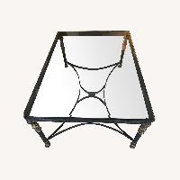 Glass and Metal Coffee Table 