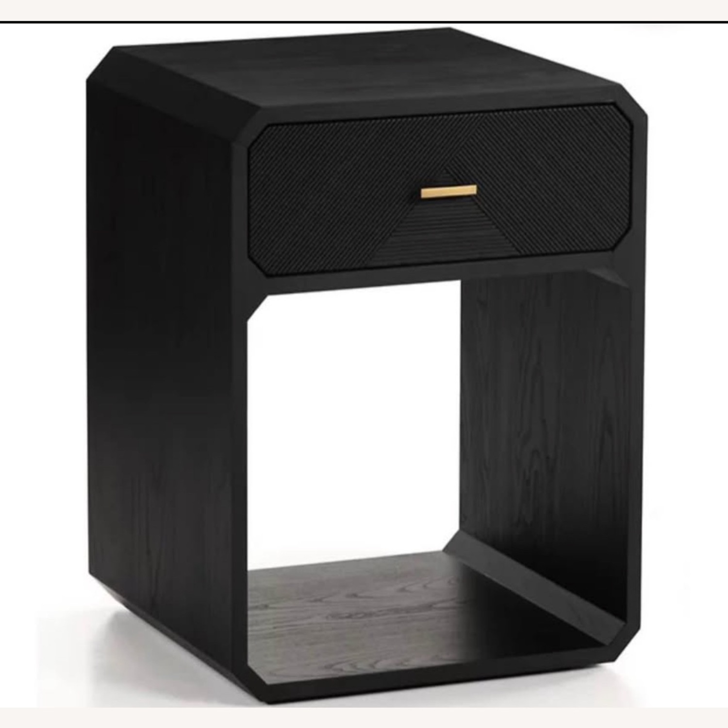 Four Hands Caspian Black Wood Nightstand - image-3