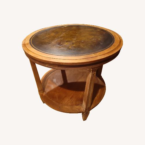 Used Vintage/Antique Light Brown Wood Side Table for sale on AptDeco