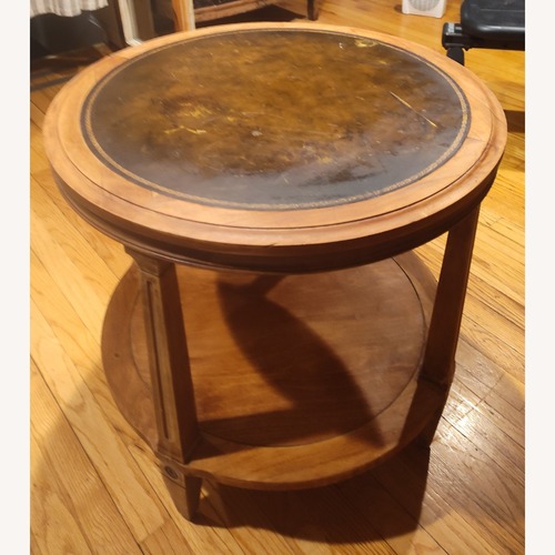 Used Vintage/Antique Light Brown Wood Side Table for sale on AptDeco