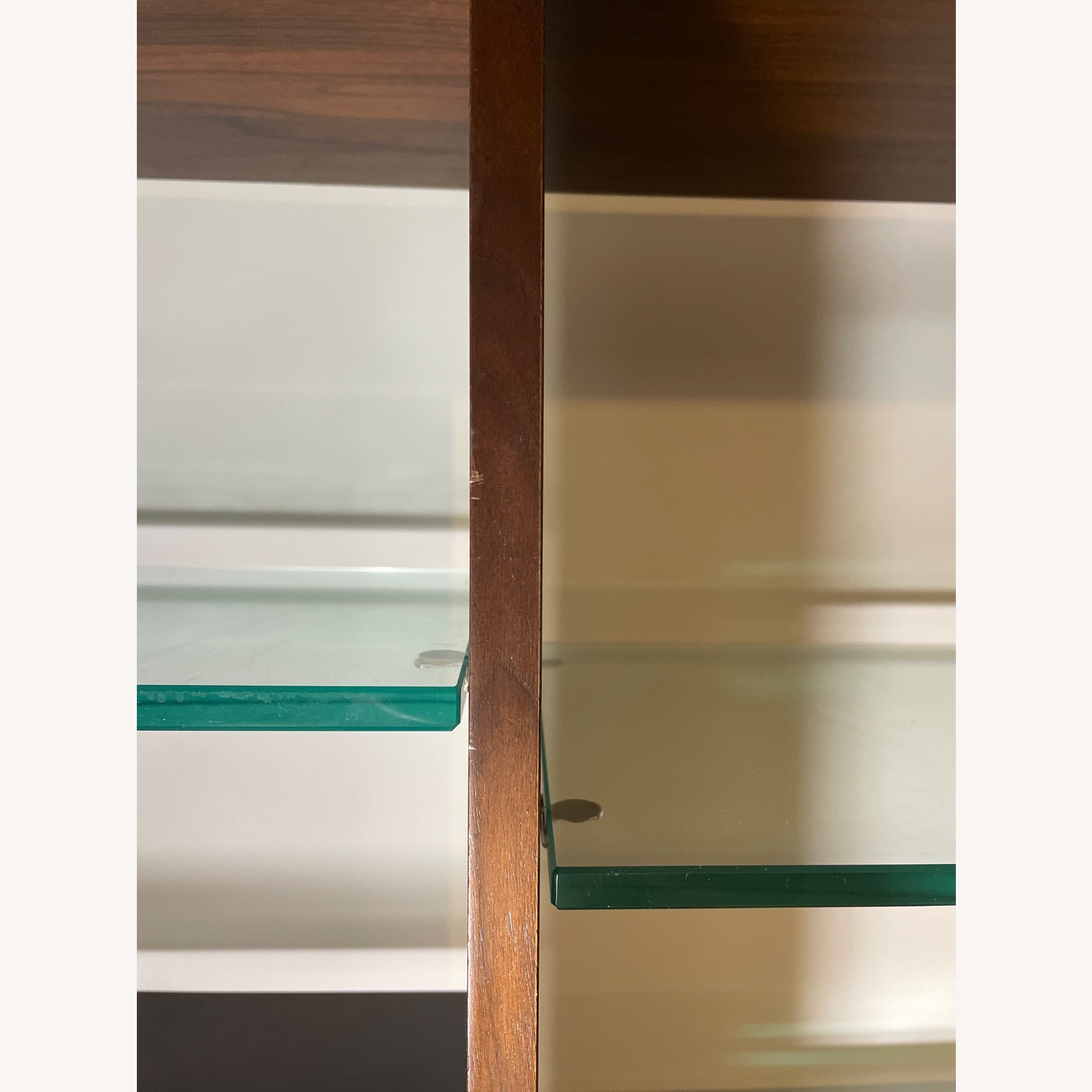 Blake Tovin Crate and Barrel Brown Wood Bookcase - image-4