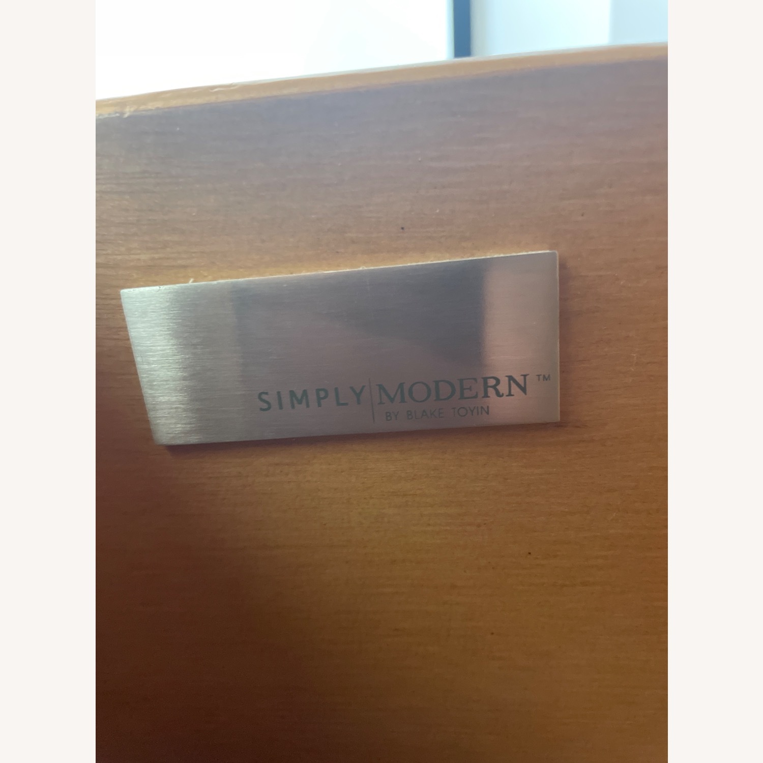 Blake Tovin Crate and Barrel Brown Wood Bookcase - image-6