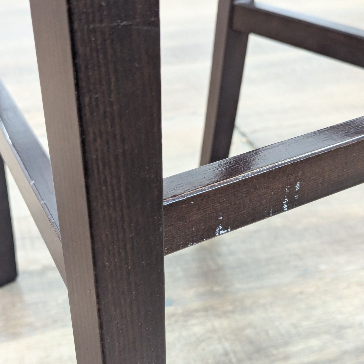 Wooden Bar Stool with Padded Seat	 - image-7