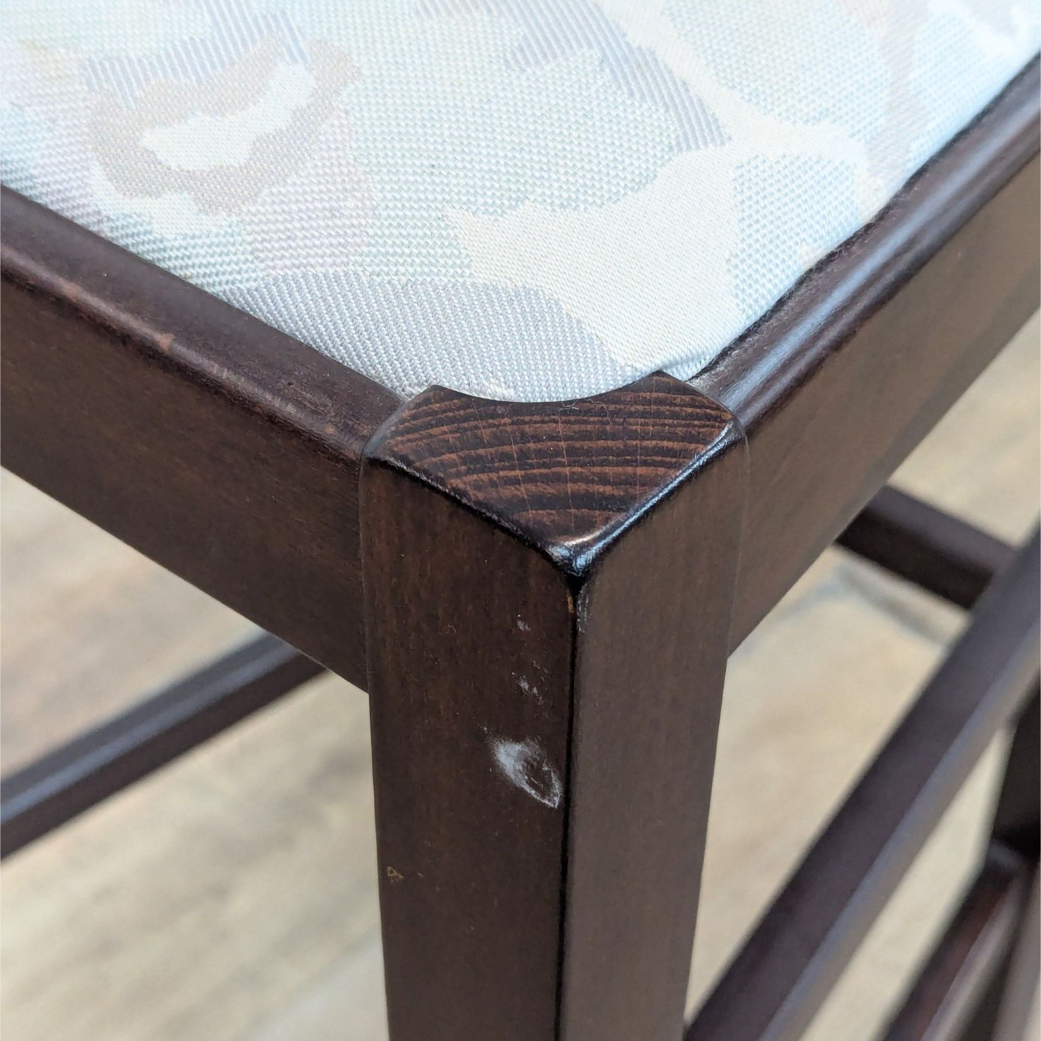 Wooden Bar Stool with Padded Seat	 - image-5