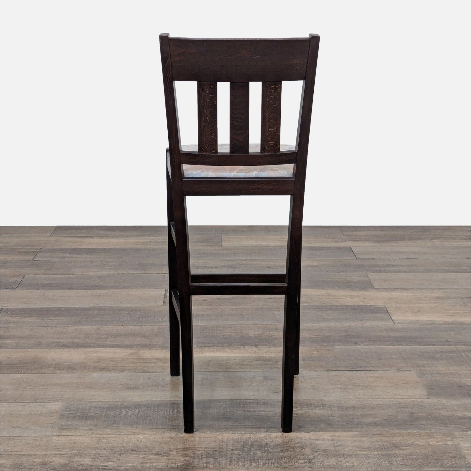 Wooden Bar Stool with Padded Seat	 - image-3