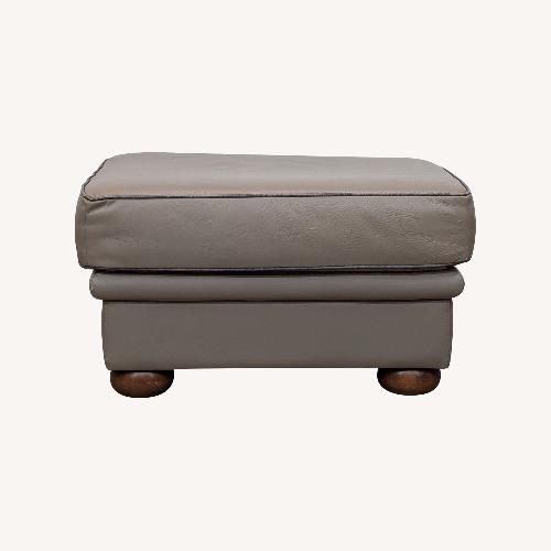 Used Leather Ottoman for sale on AptDeco