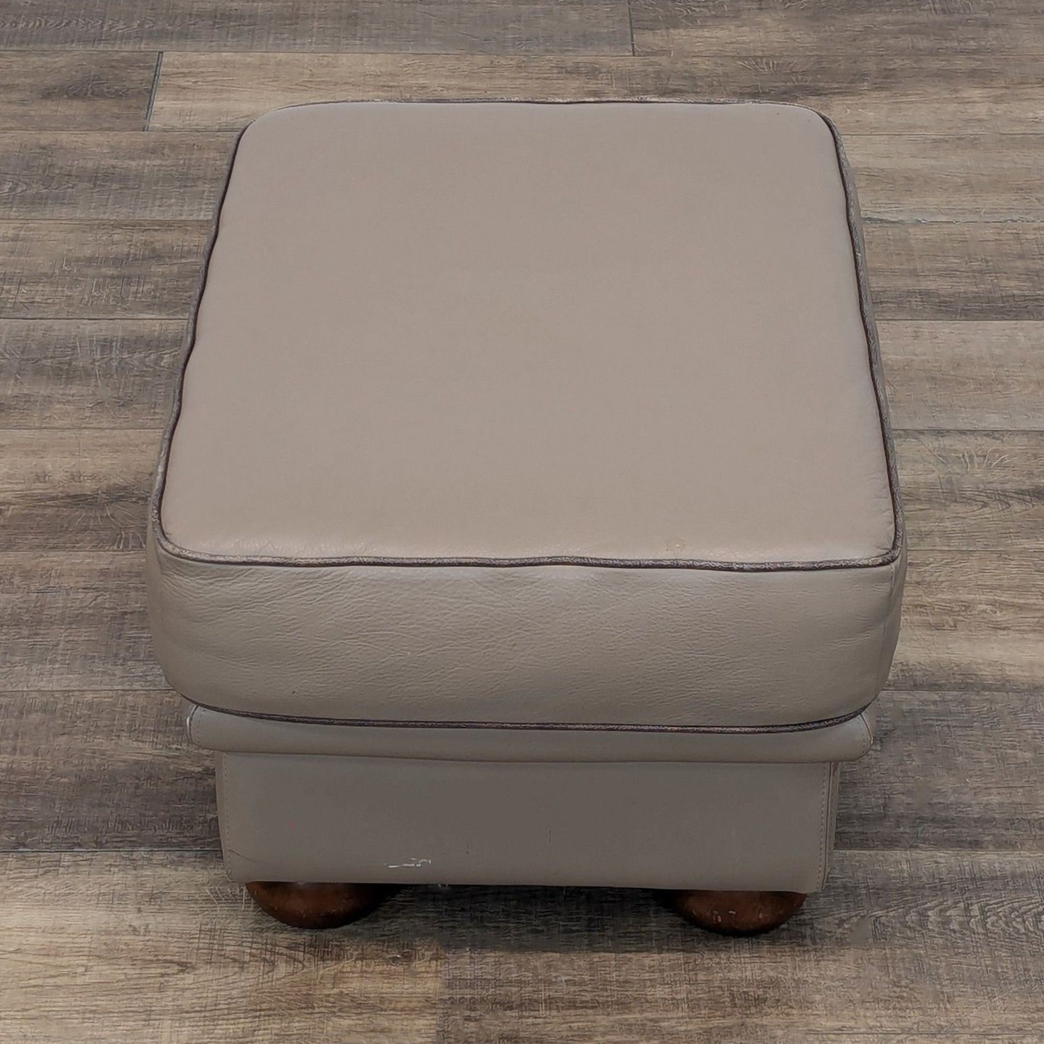 Leather Ottoman - image-4