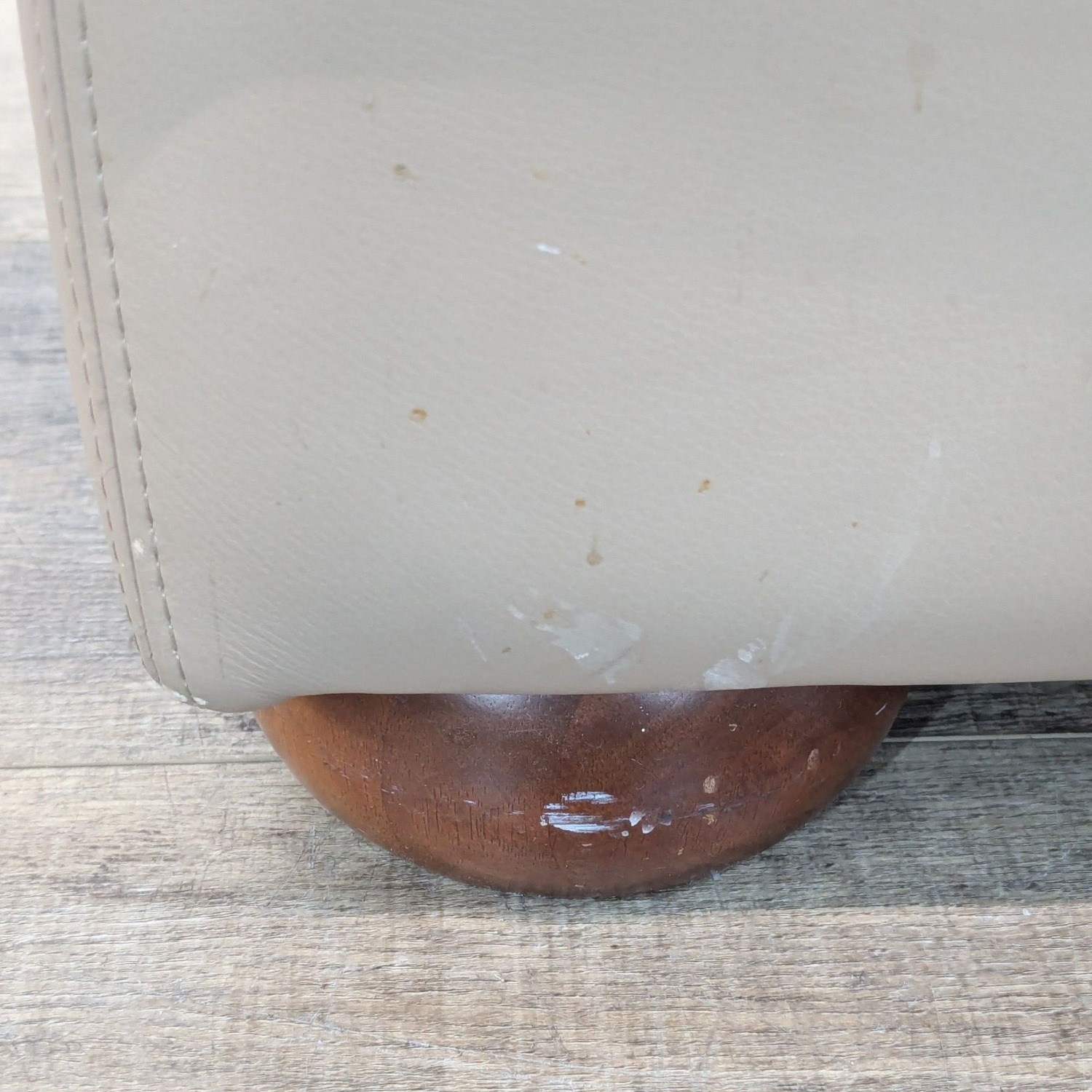 Leather Ottoman - image-7