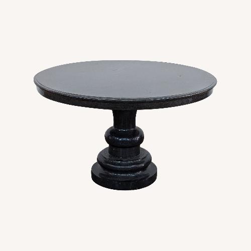 Used Outdoor Black Granite Table for sale on AptDeco
