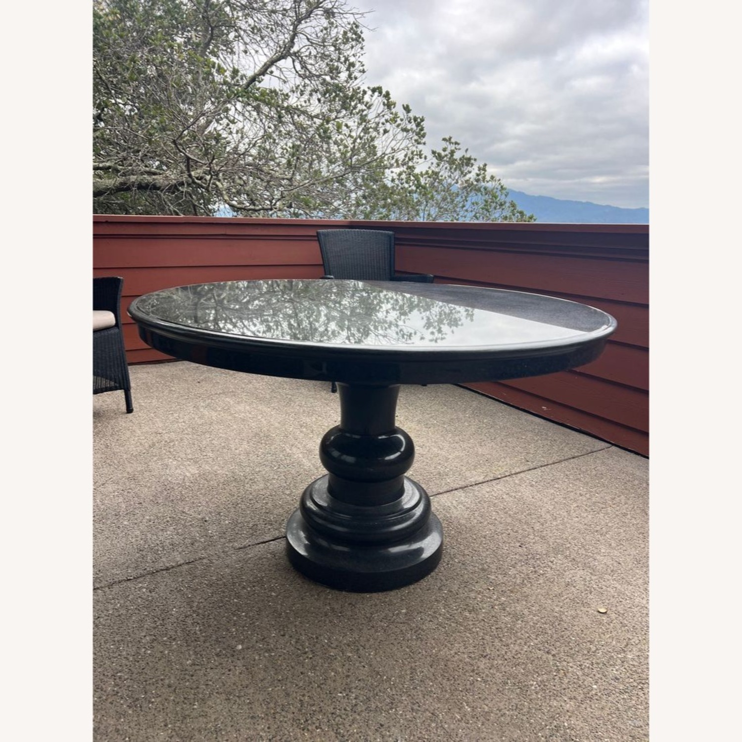 Outdoor Black Granite Table - image-1