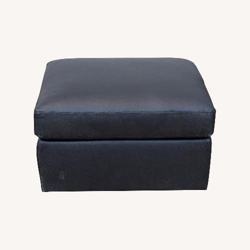 Used BenchMade Modern Fairfax Ottoman in Ponti Onyx  for sale on AptDeco